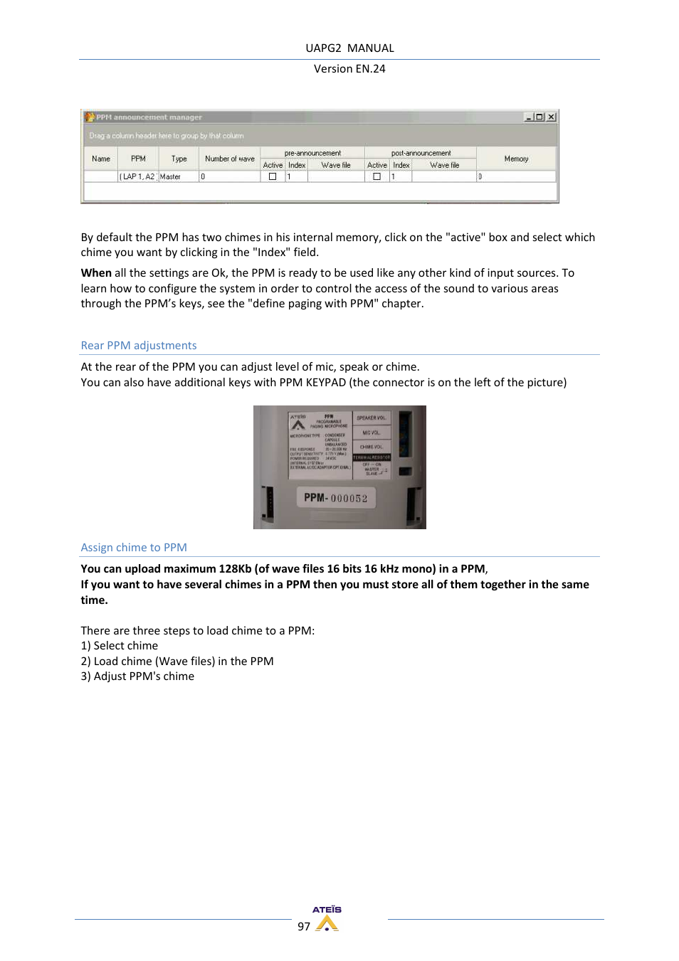 ATEIS UAPg2 User Manual | Page 97 / 224