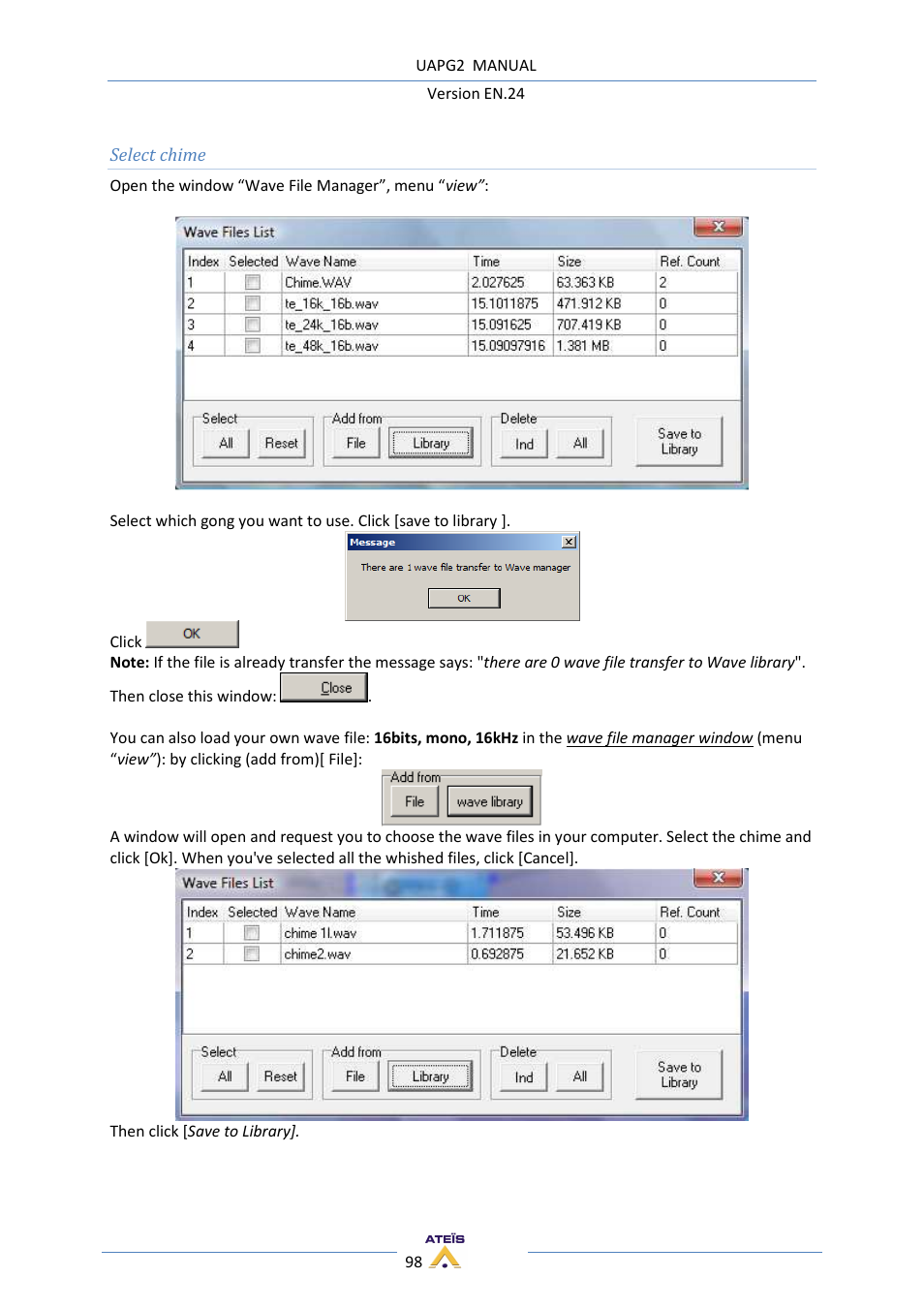 ATEIS UAPg2 User Manual | Page 98 / 224