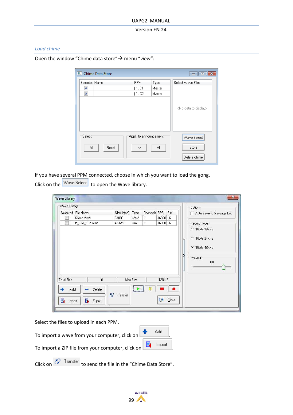 ATEIS UAPg2 User Manual | Page 99 / 224