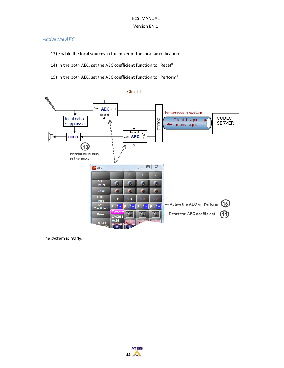 ATEIS ECS User Manual | Page 44 / 60