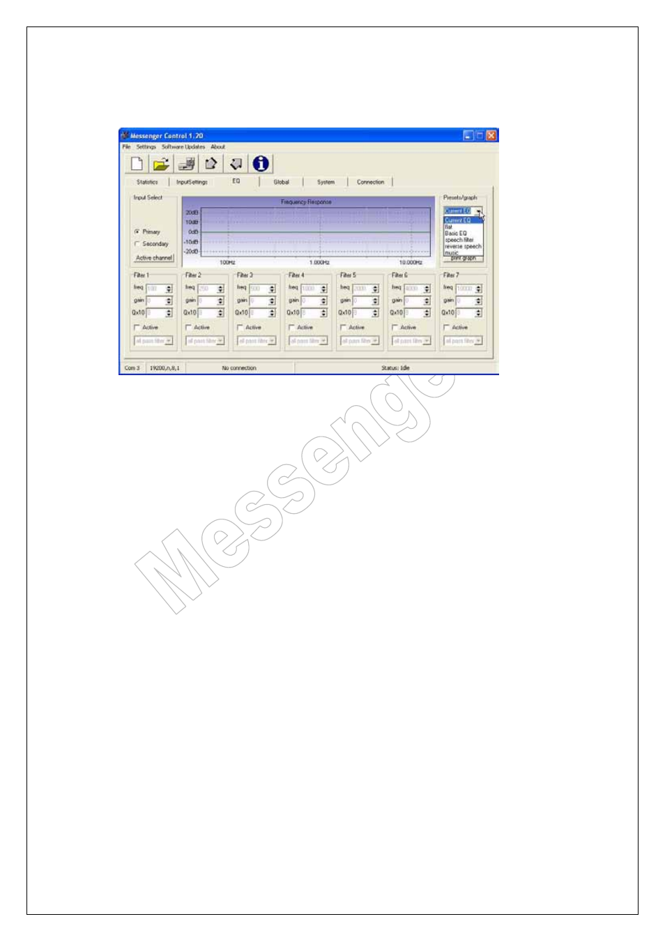 Presets, Messenger operating manual | ATEIS Messenger Series User Manual | Page 16 / 38