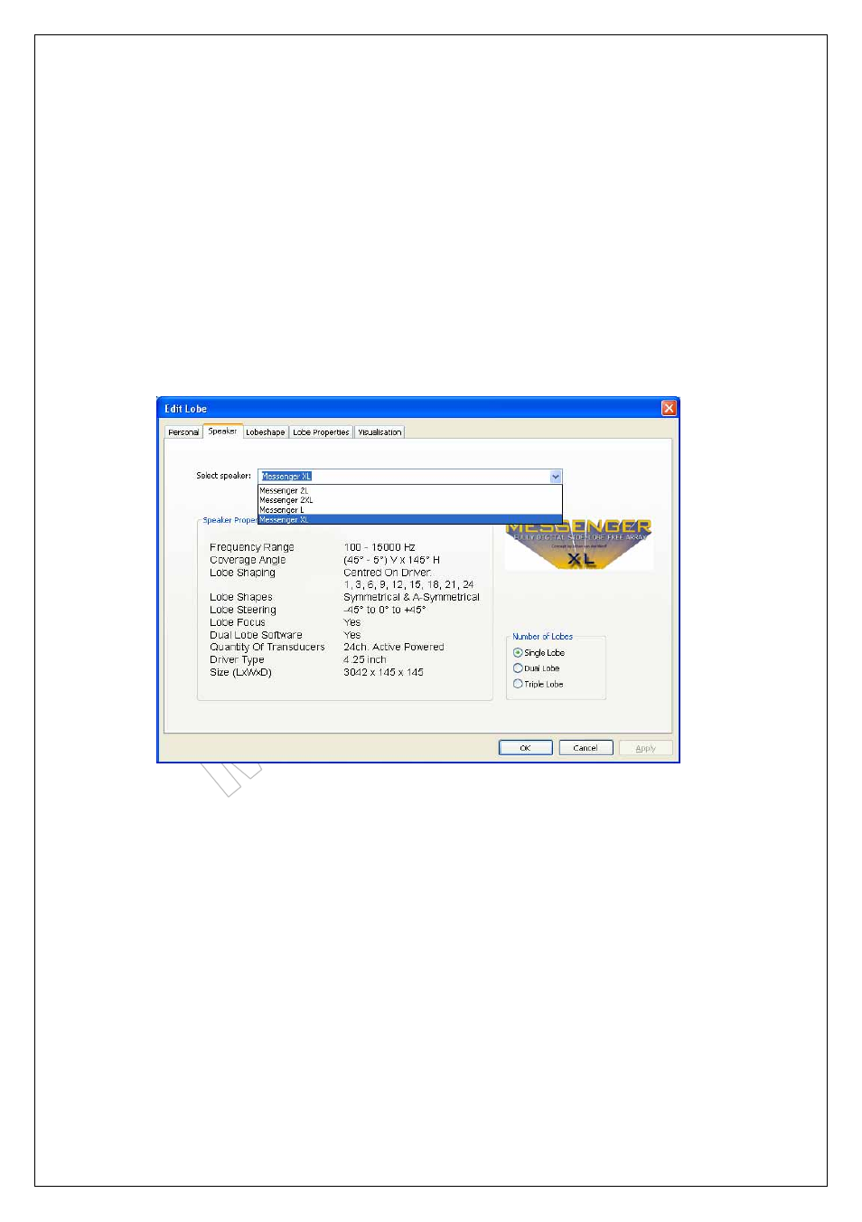 Speaker choice, Peaker choice, Messenger operating manual | ATEIS Messenger Series User Manual | Page 29 / 38