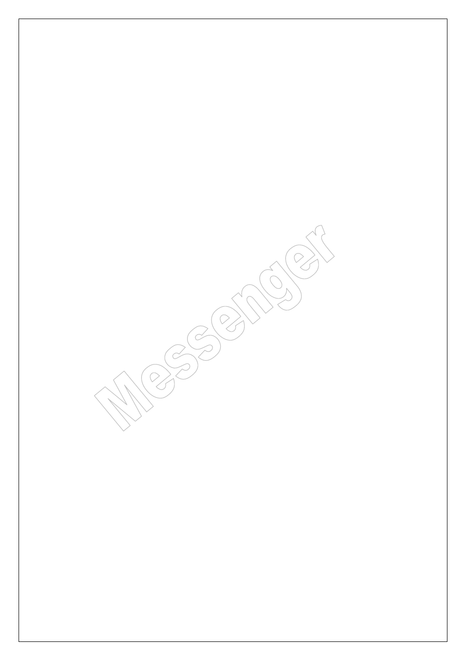 Messenger operating manual | ATEIS Messenger Series User Manual | Page 38 / 38