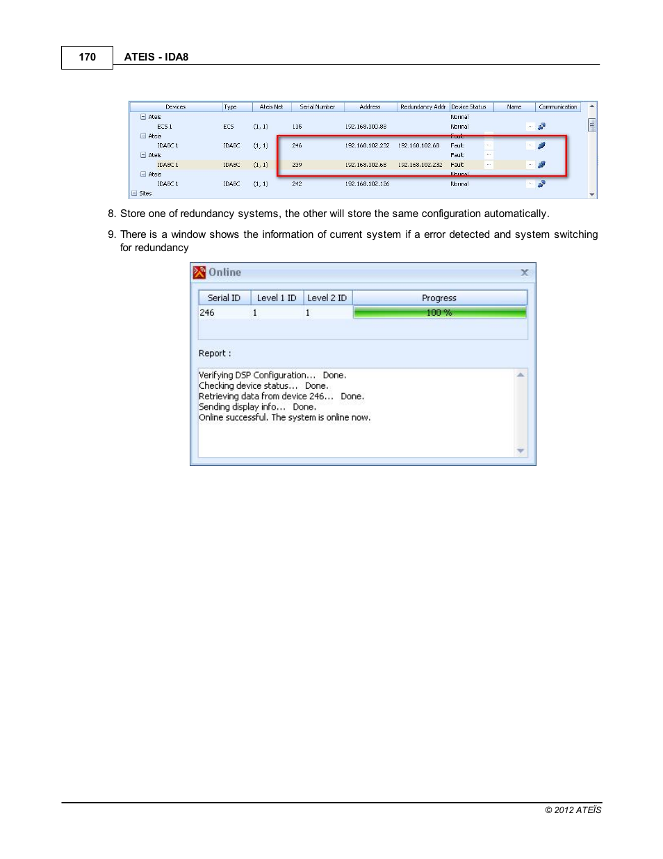 ATEIS IDA8 User Manual | Page 170 / 582