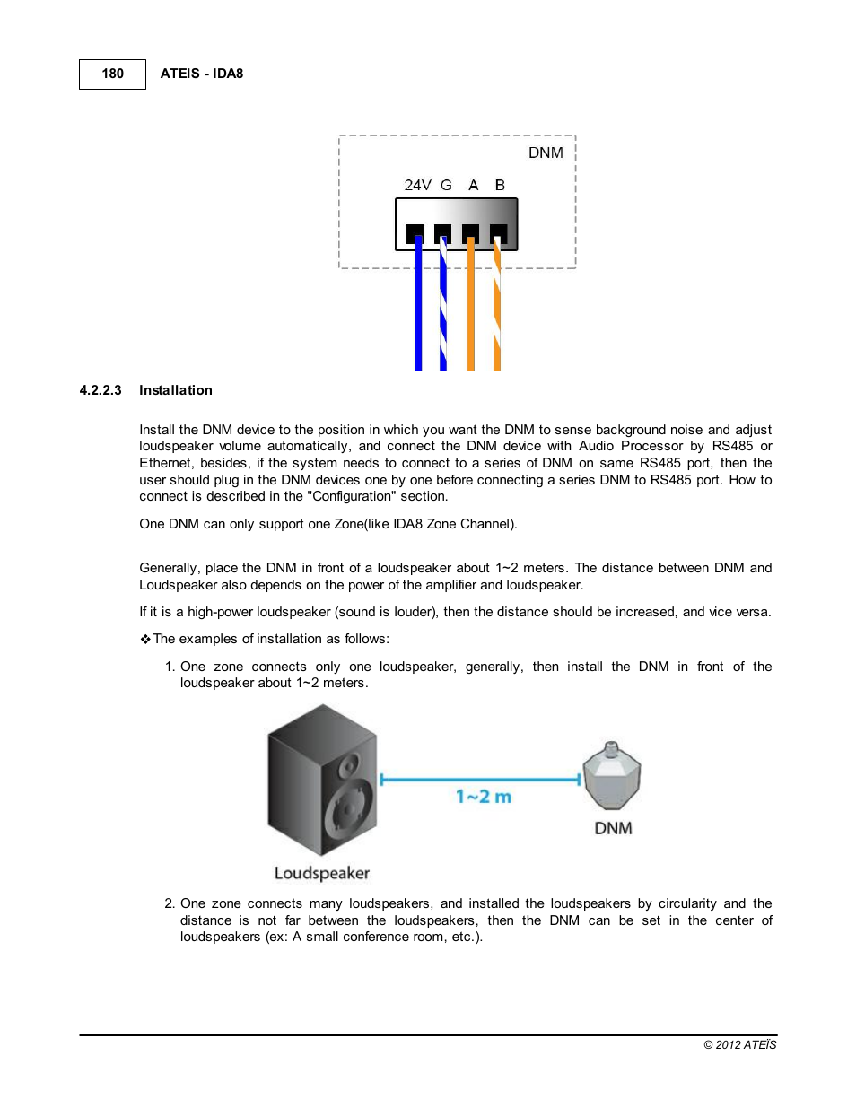 Installation | ATEIS IDA8 User Manual | Page 180 / 582