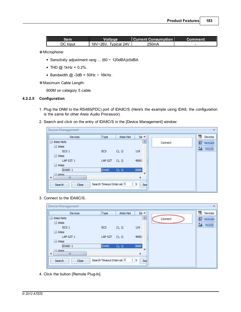 Configuration | ATEIS IDA8 User Manual | Page 183 / 582