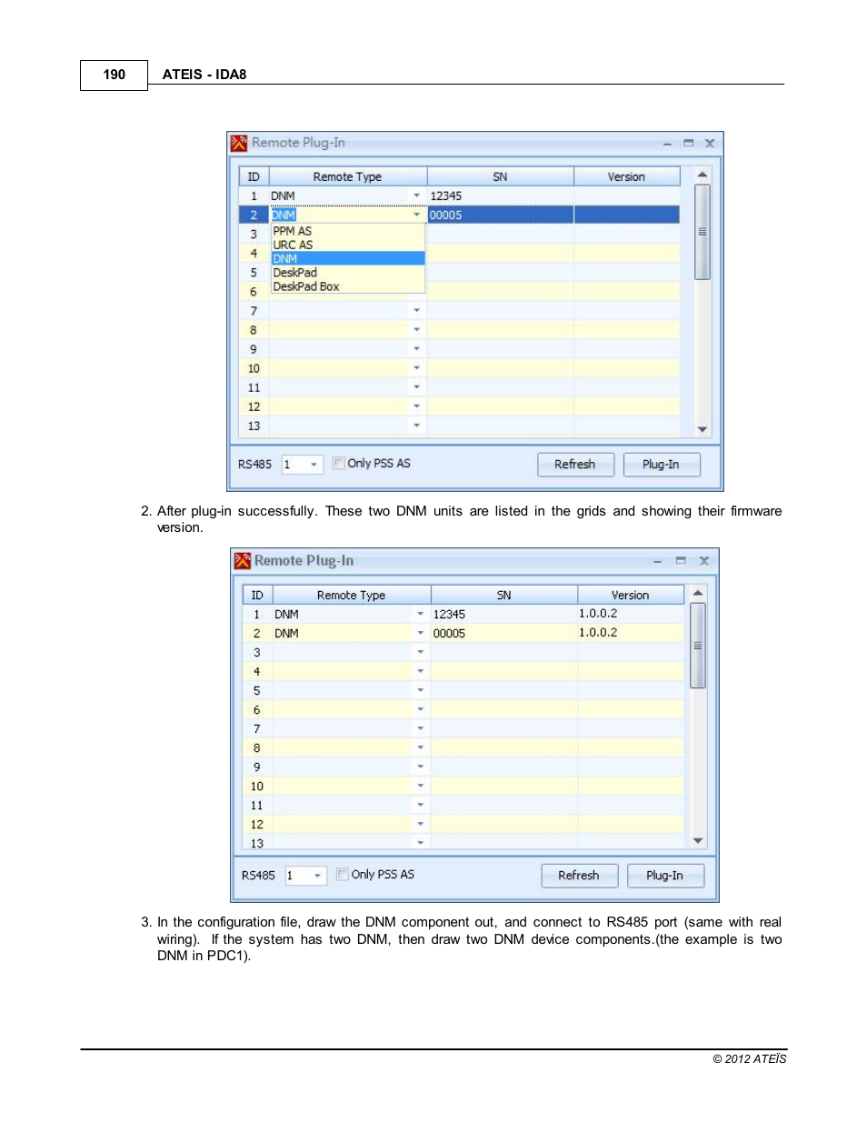 ATEIS IDA8 User Manual | Page 190 / 582