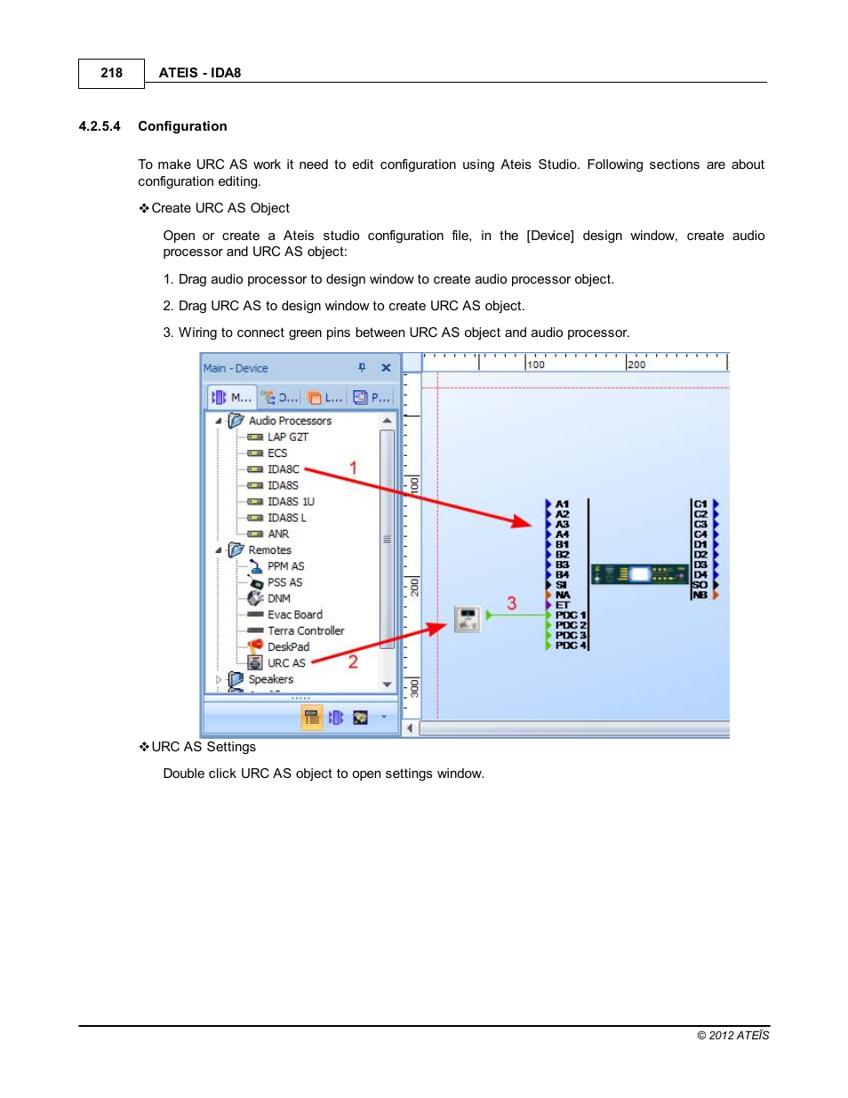 Configuration | ATEIS IDA8 User Manual | Page 218 / 582