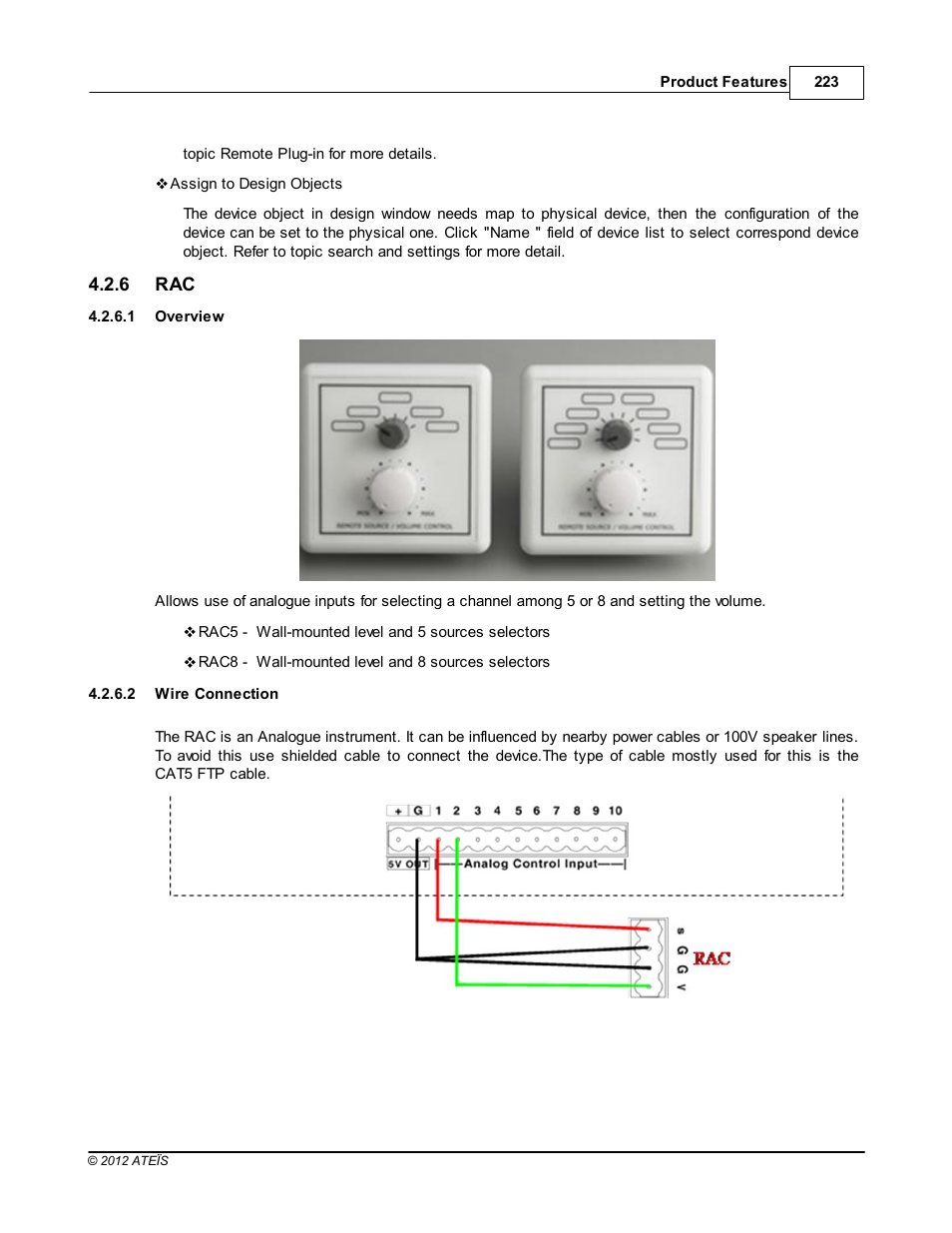 Overview, Wire connection | ATEIS IDA8 User Manual | Page 223 / 582