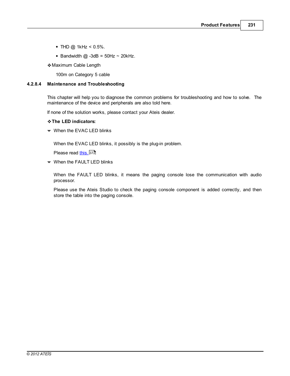 Maintenance and troubleshooting | ATEIS IDA8 User Manual | Page 231 / 582