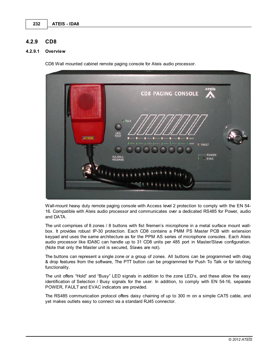 Overview | ATEIS IDA8 User Manual | Page 232 / 582