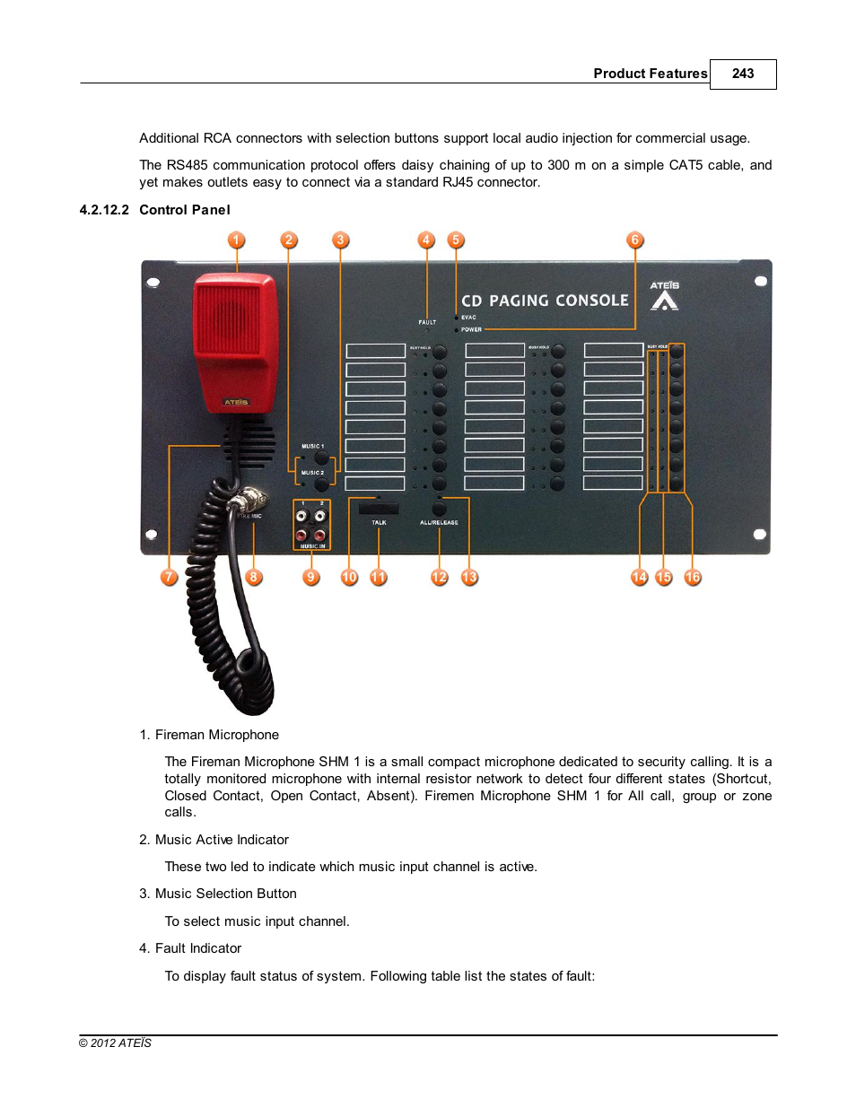 Control panel | ATEIS IDA8 User Manual | Page 243 / 582