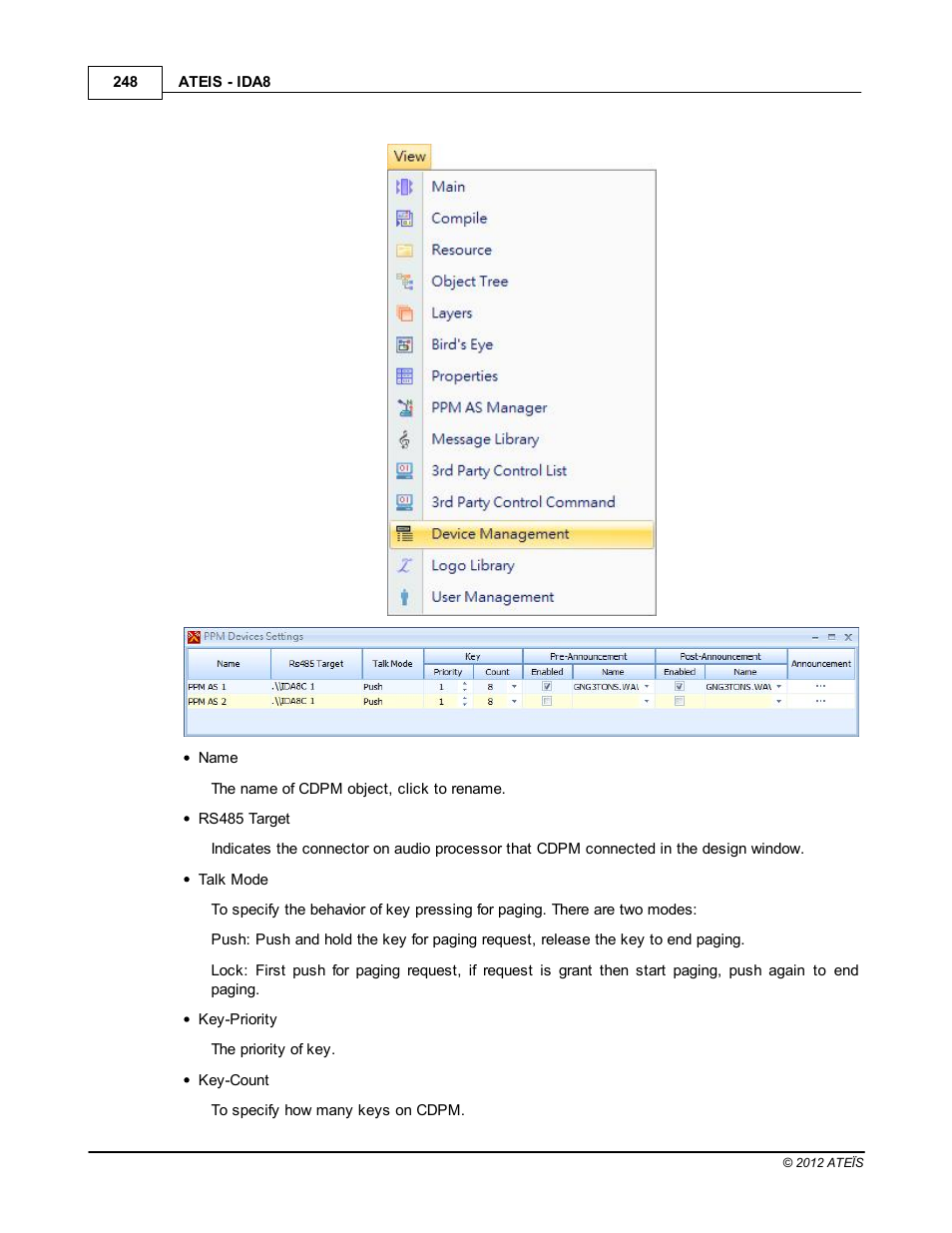 ATEIS IDA8 User Manual | Page 248 / 582