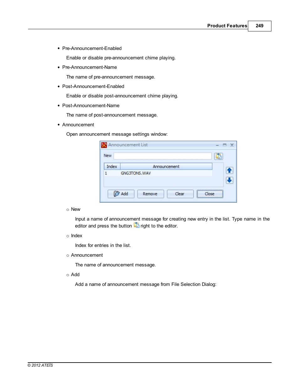 ATEIS IDA8 User Manual | Page 249 / 582