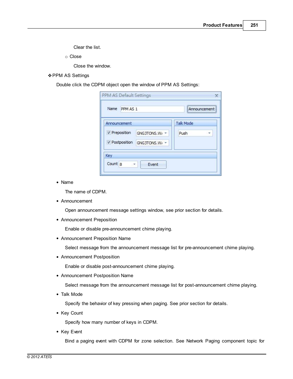 ATEIS IDA8 User Manual | Page 251 / 582