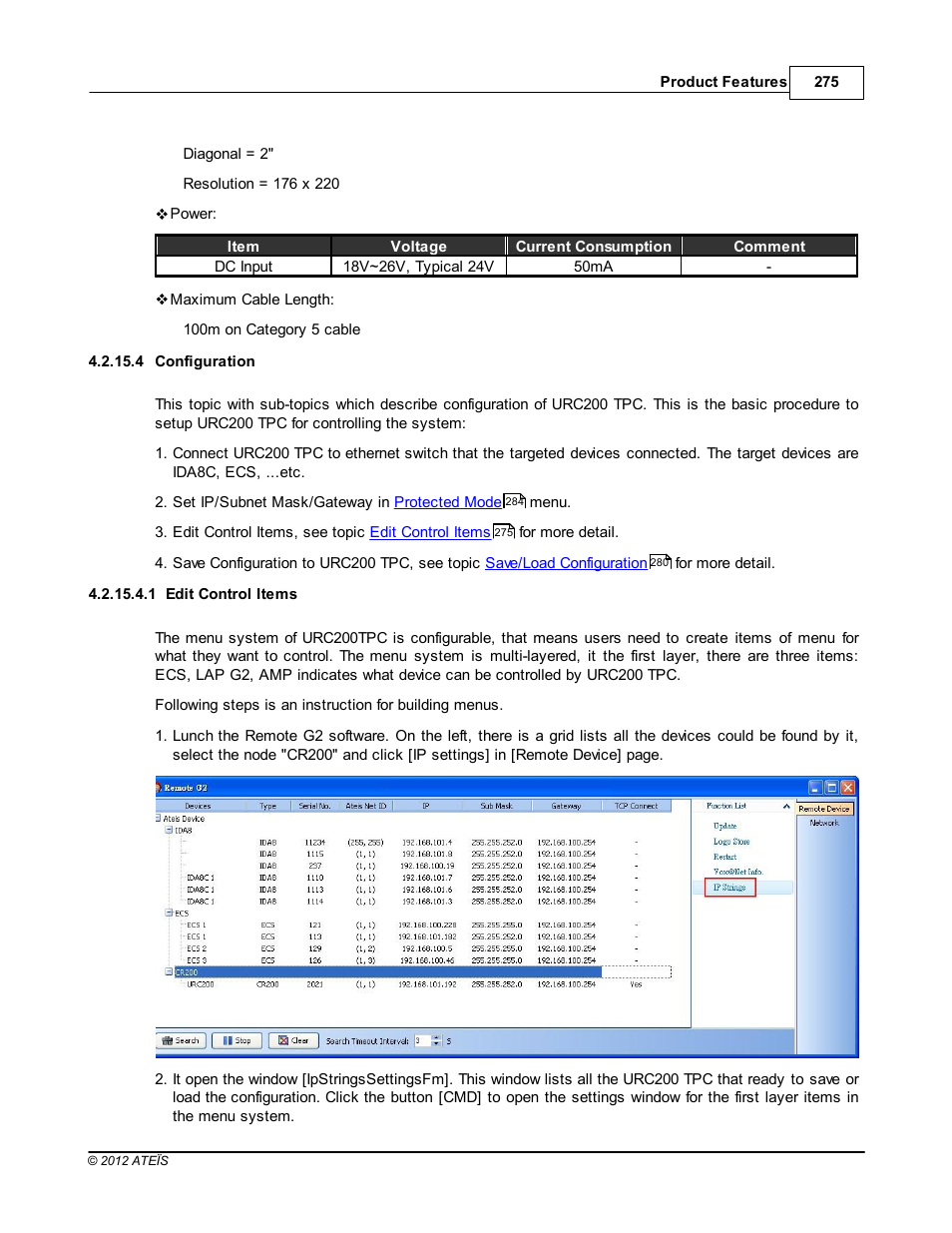 Configuration, Edit control items | ATEIS IDA8 User Manual | Page 275 / 582