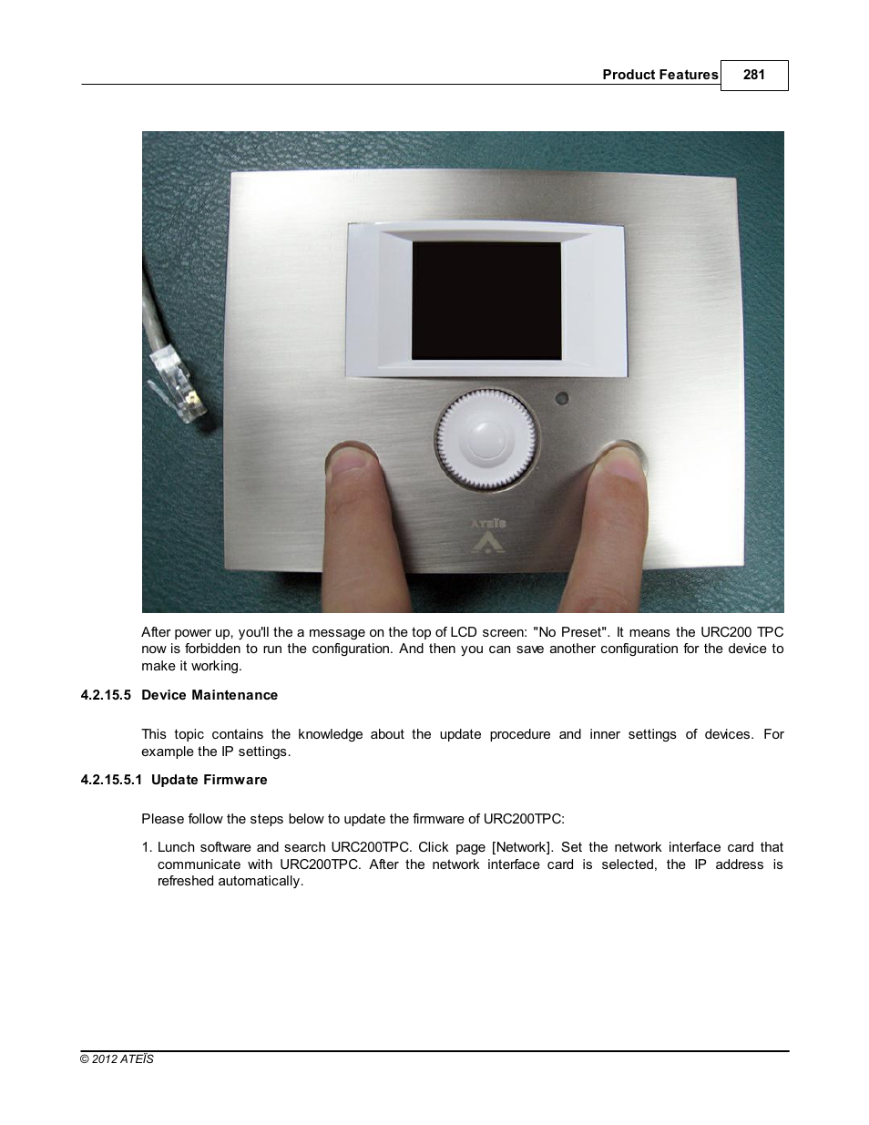 Device maintenance, Update firmware | ATEIS IDA8 User Manual | Page 281 / 582