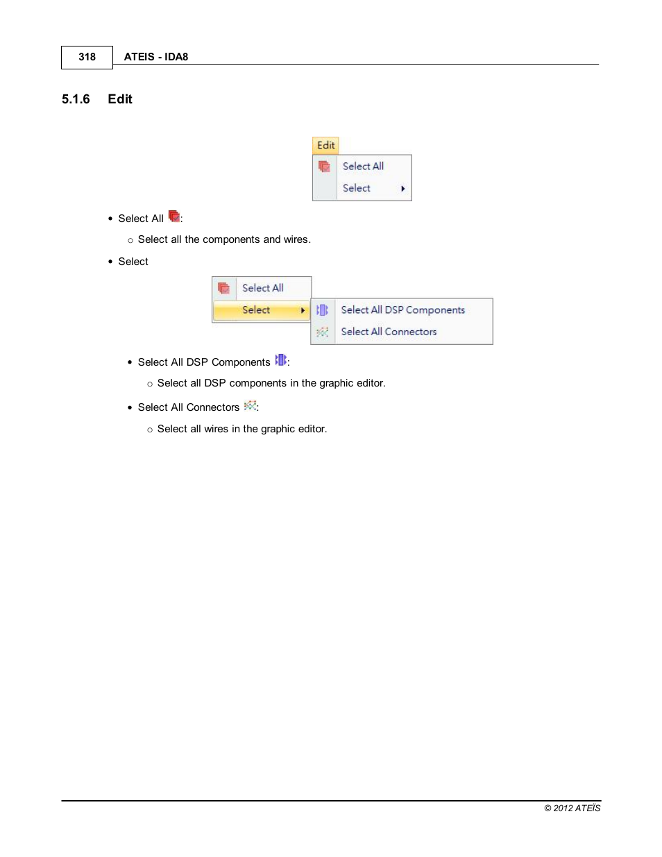 Edit | ATEIS IDA8 User Manual | Page 318 / 582