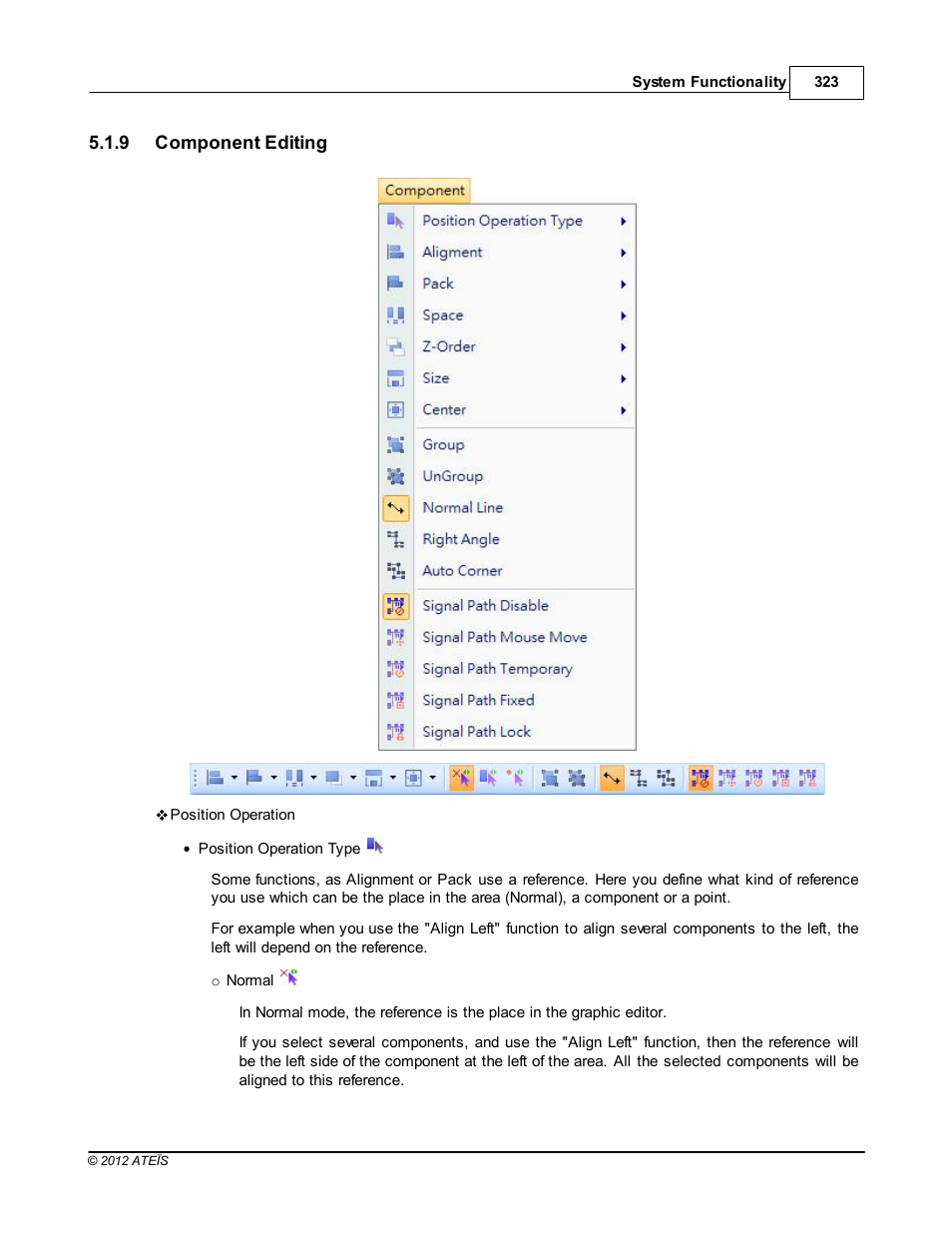 Component editing | ATEIS IDA8 User Manual | Page 323 / 582