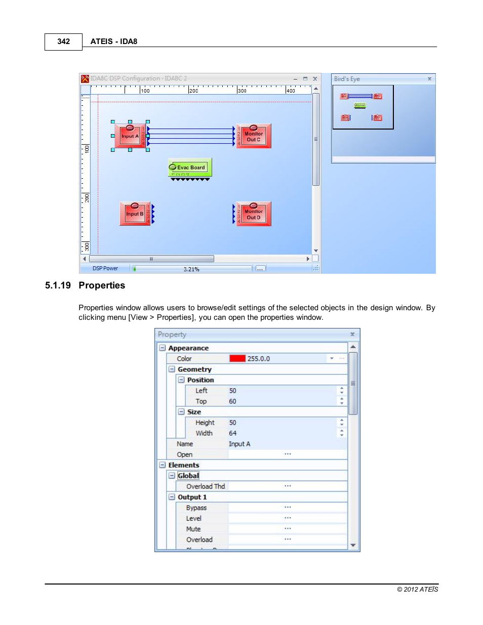 Properties | ATEIS IDA8 User Manual | Page 342 / 582