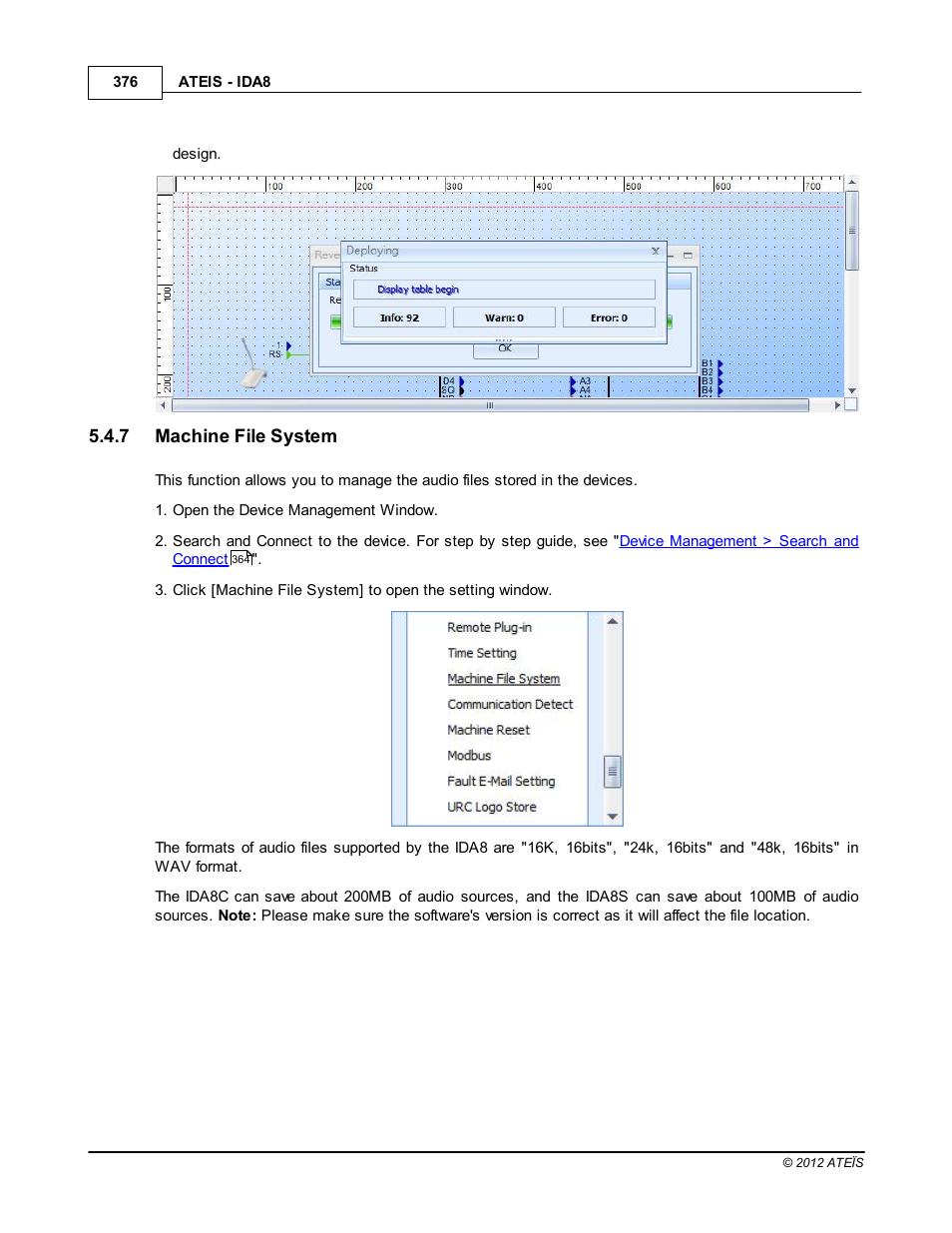 Machine file system | ATEIS IDA8 User Manual | Page 376 / 582