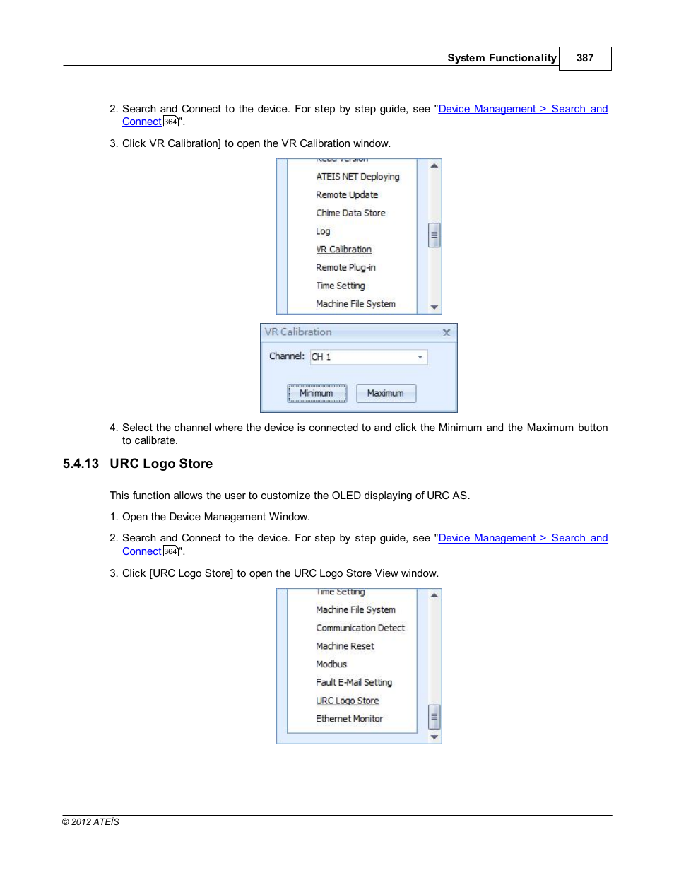 Urc logo store, 13 urc logo store | ATEIS IDA8 User Manual | Page 387 / 582