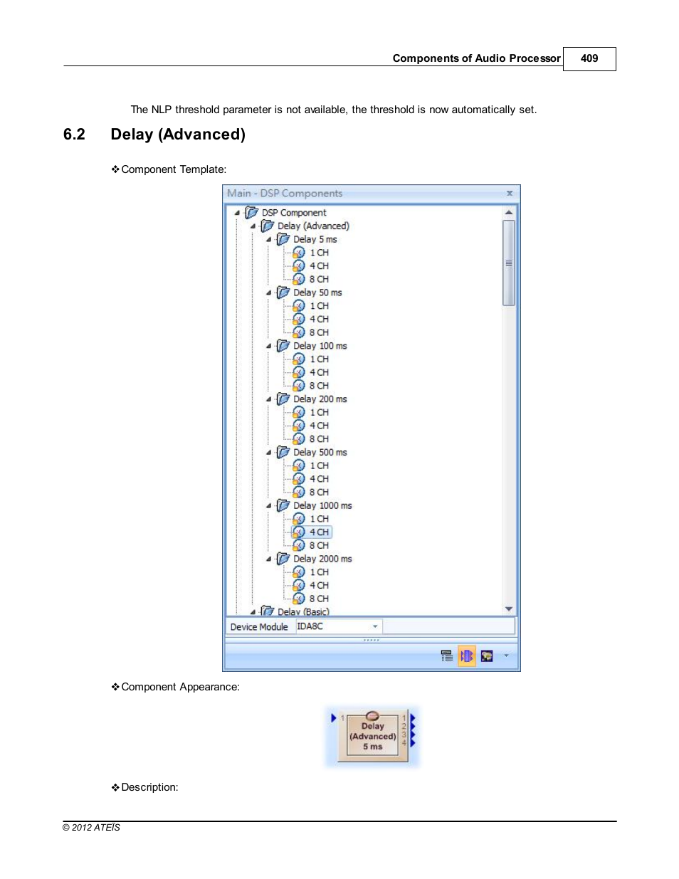 Delay (advanced), 2 delay (advanced) | ATEIS IDA8 User Manual | Page 409 / 582