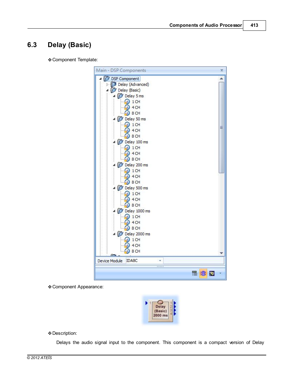 Delay (basic), 3 delay (basic) | ATEIS IDA8 User Manual | Page 413 / 582