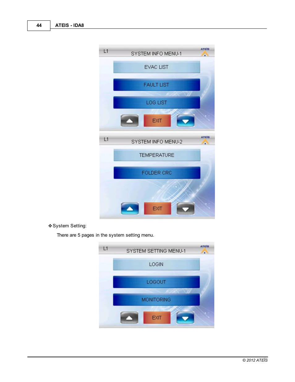 ATEIS IDA8 User Manual | Page 44 / 582