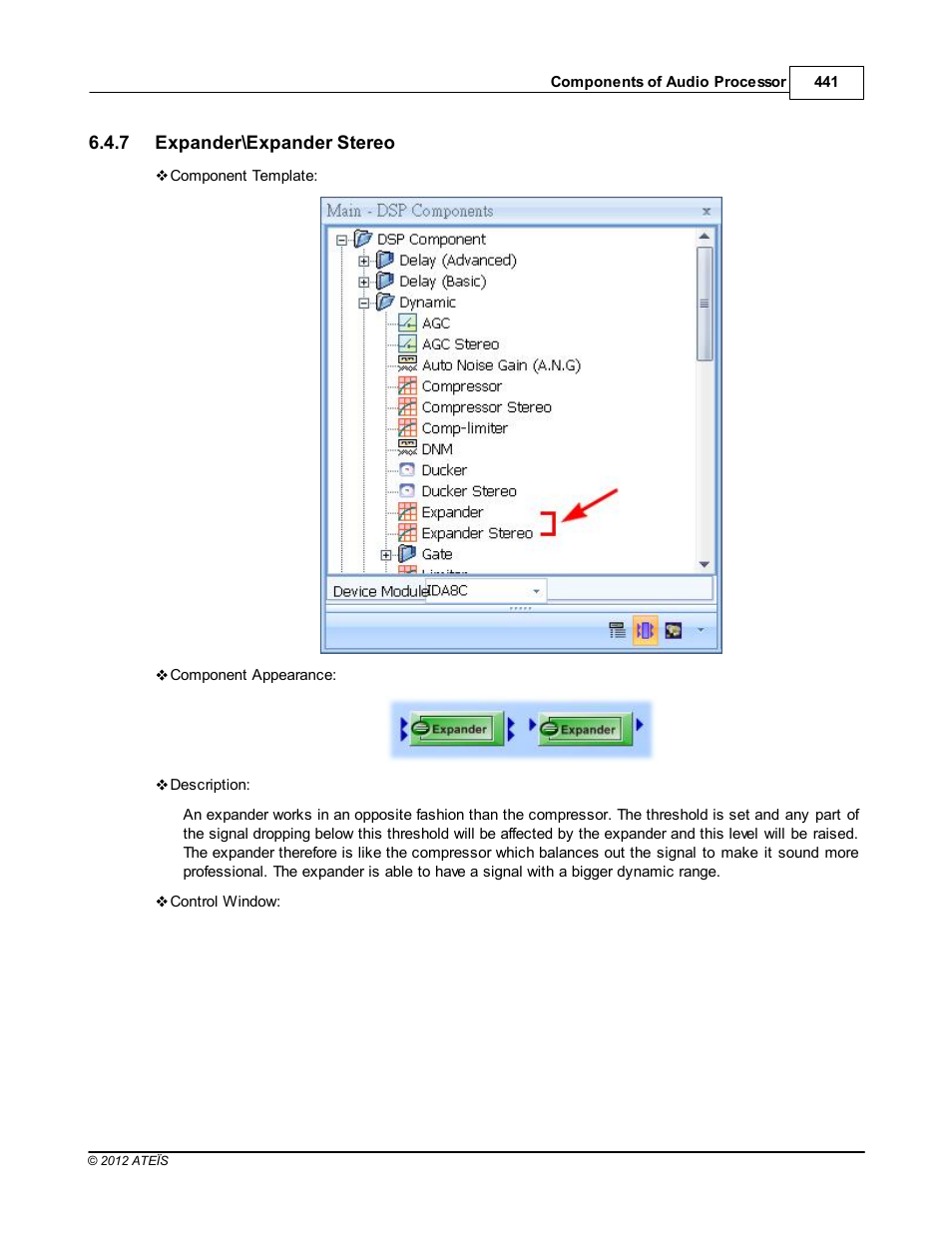 Expander\expander stereo | ATEIS IDA8 User Manual | Page 441 / 582