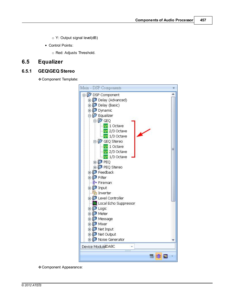 Equalizer, Geq\geq stereo, 5 equalizer | ATEIS IDA8 User Manual | Page 457 / 582