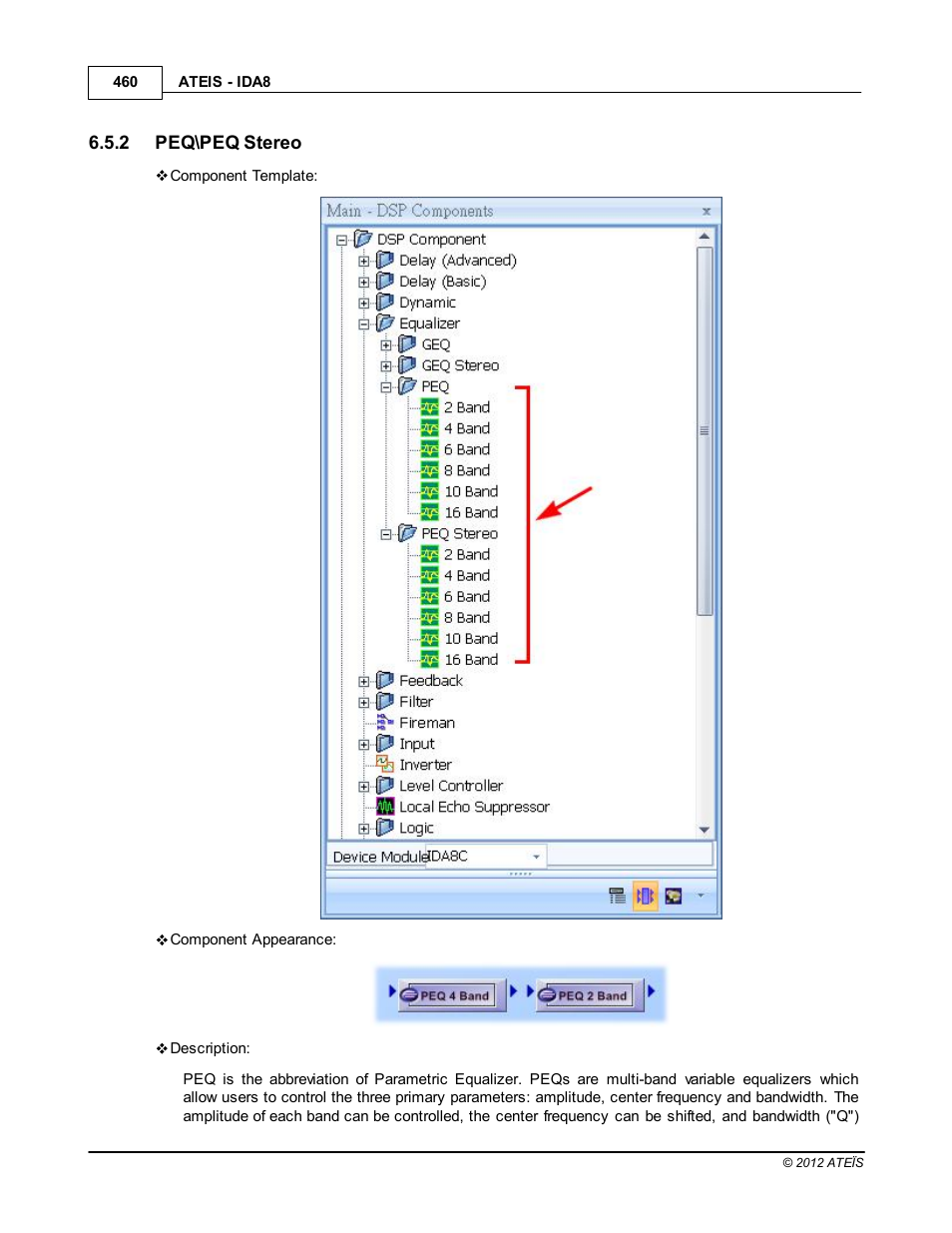 Peq\peq stereo | ATEIS IDA8 User Manual | Page 460 / 582