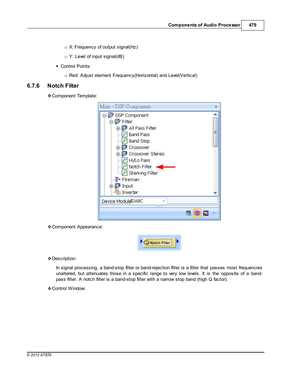 Notch filter | ATEIS IDA8 User Manual | Page 479 / 582