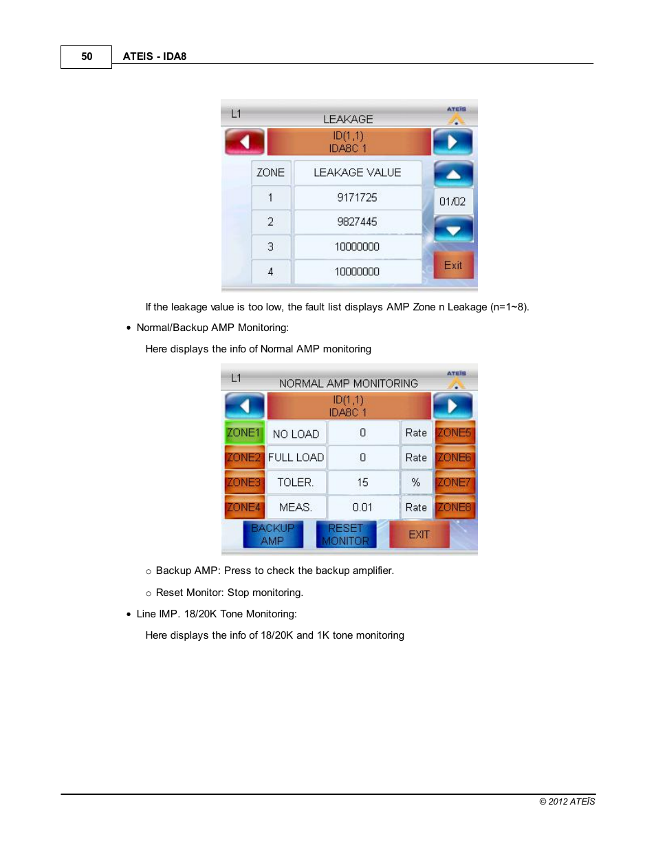 ATEIS IDA8 User Manual | Page 50 / 582