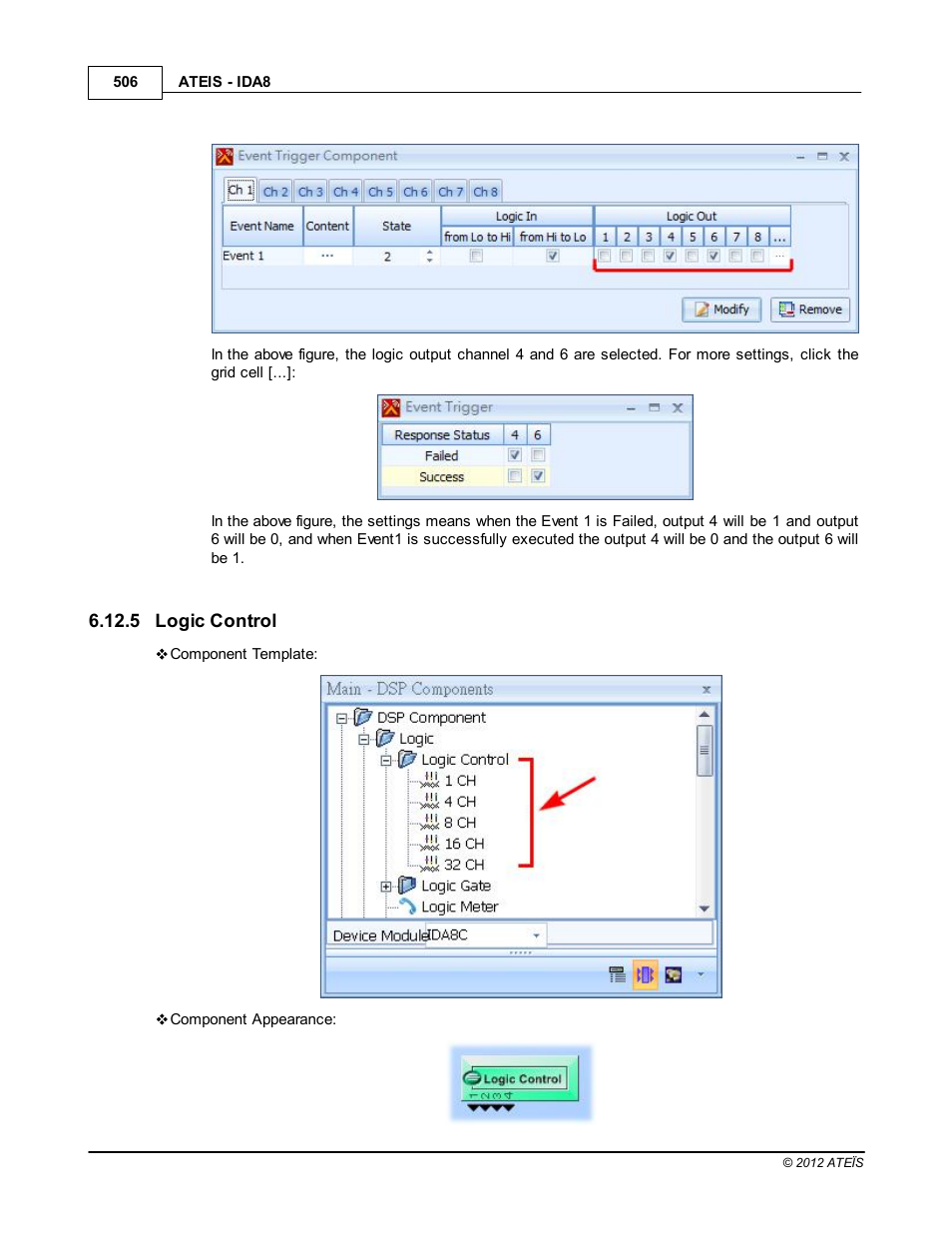 Logic control | ATEIS IDA8 User Manual | Page 506 / 582