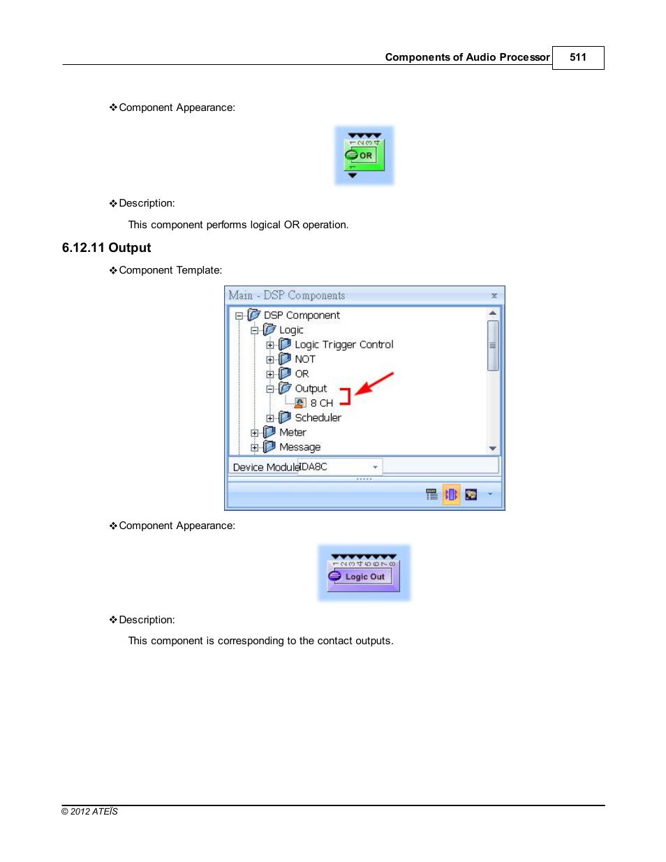 Output | ATEIS IDA8 User Manual | Page 511 / 582