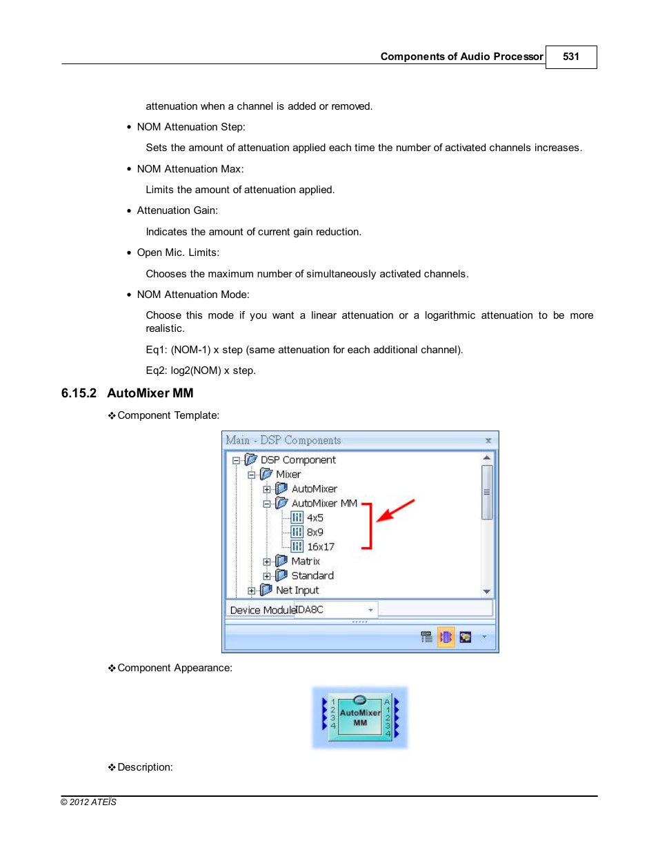 Automixer mm | ATEIS IDA8 User Manual | Page 531 / 582