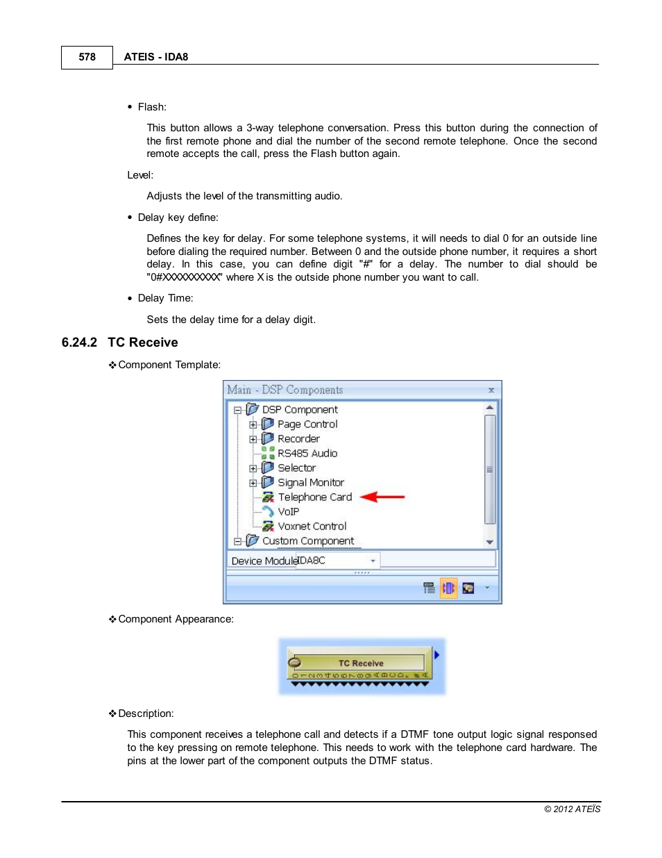 Tc receive | ATEIS IDA8 User Manual | Page 578 / 582