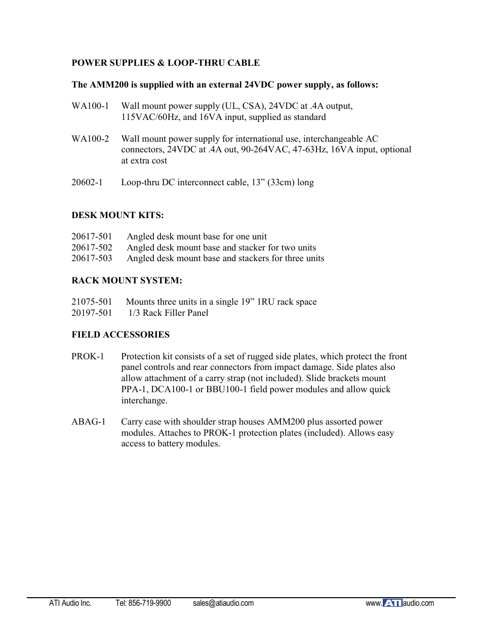 ATI Audio AMM200 User Manual | Page 4 / 5