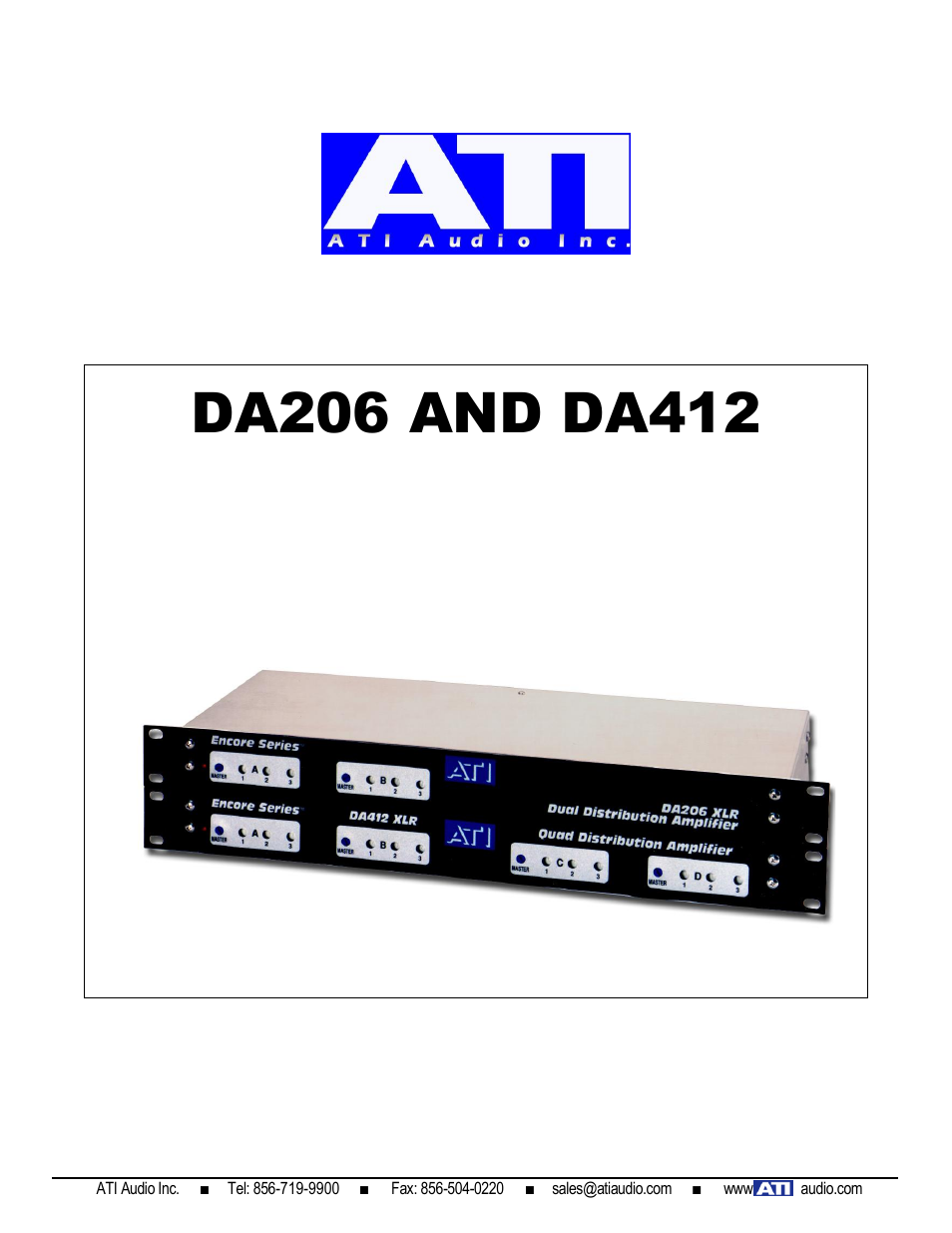 ATI Audio DA206 User Manual | 6 pages