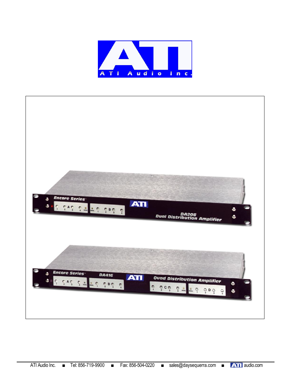 ATI Audio DA208 User Manual | 6 pages