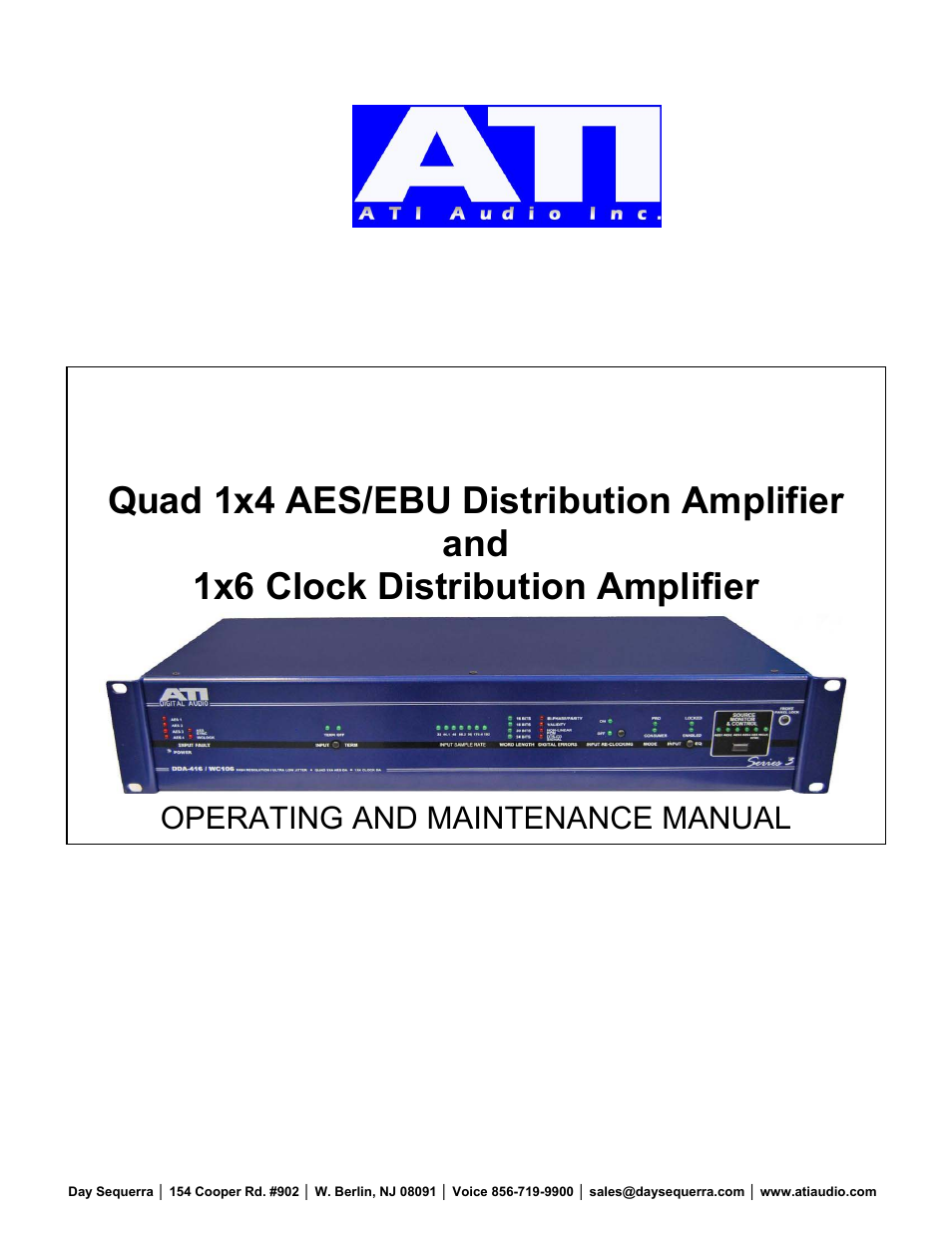 ATI Audio DDA416/WC106 User Manual | 14 pages