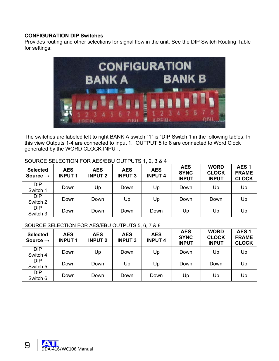 ATI Audio DDA416/WC106 User Manual | Page 9 / 14