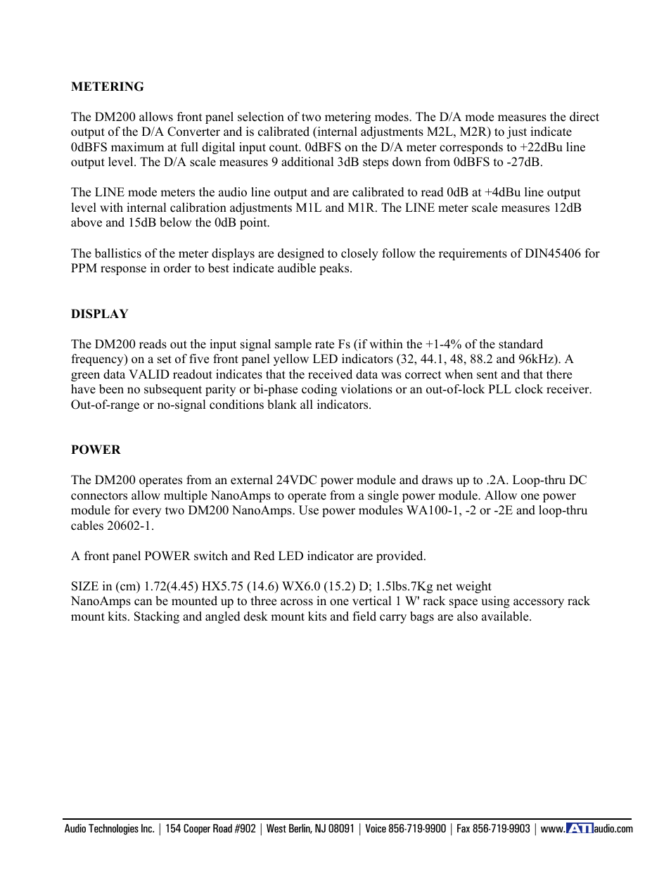 ATI Audio DM200 User Manual | Page 4 / 5