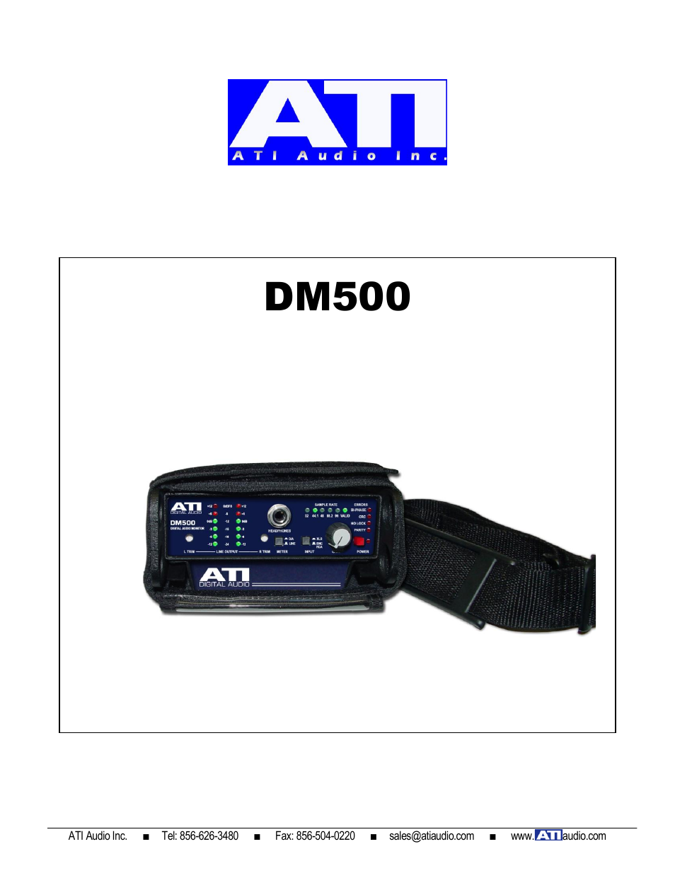 ATI Audio DM500 User Manual | 6 pages
