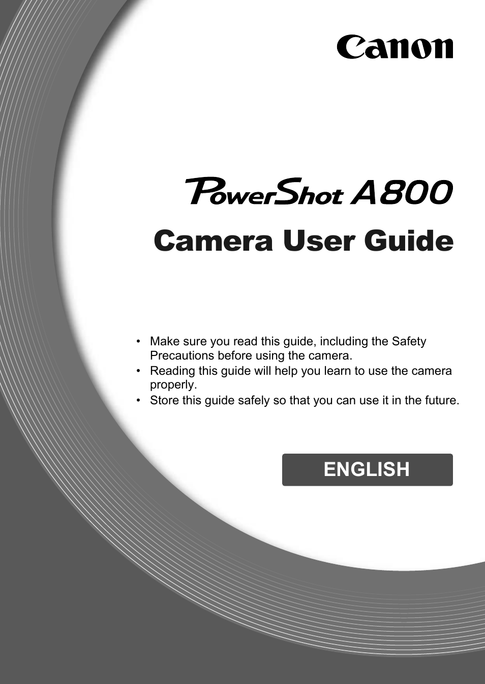 Canon A800 User Manual | 144 pages