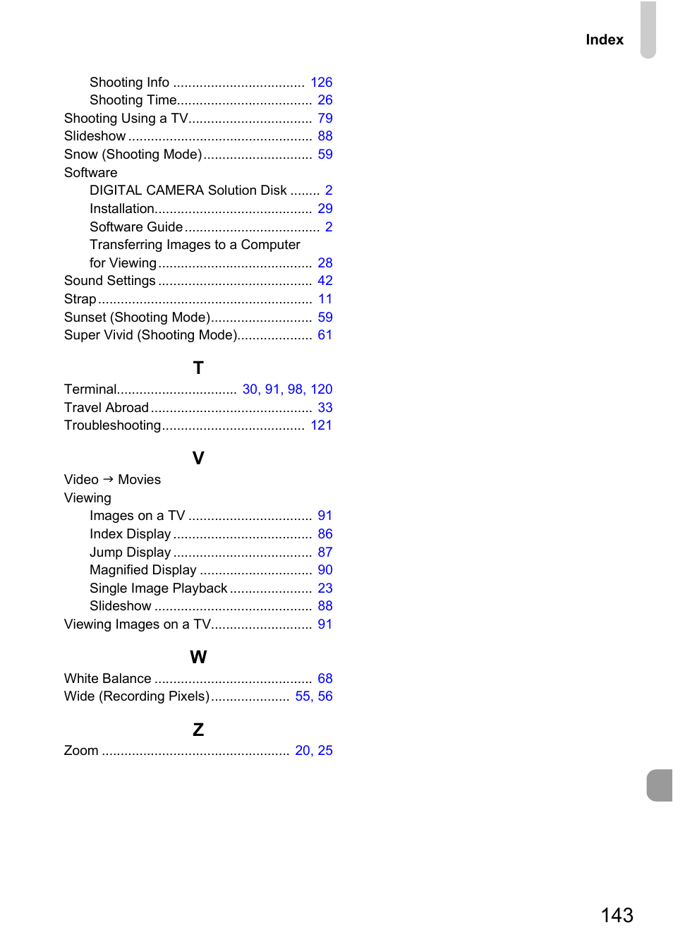 Canon A800 User Manual | Page 143 / 144