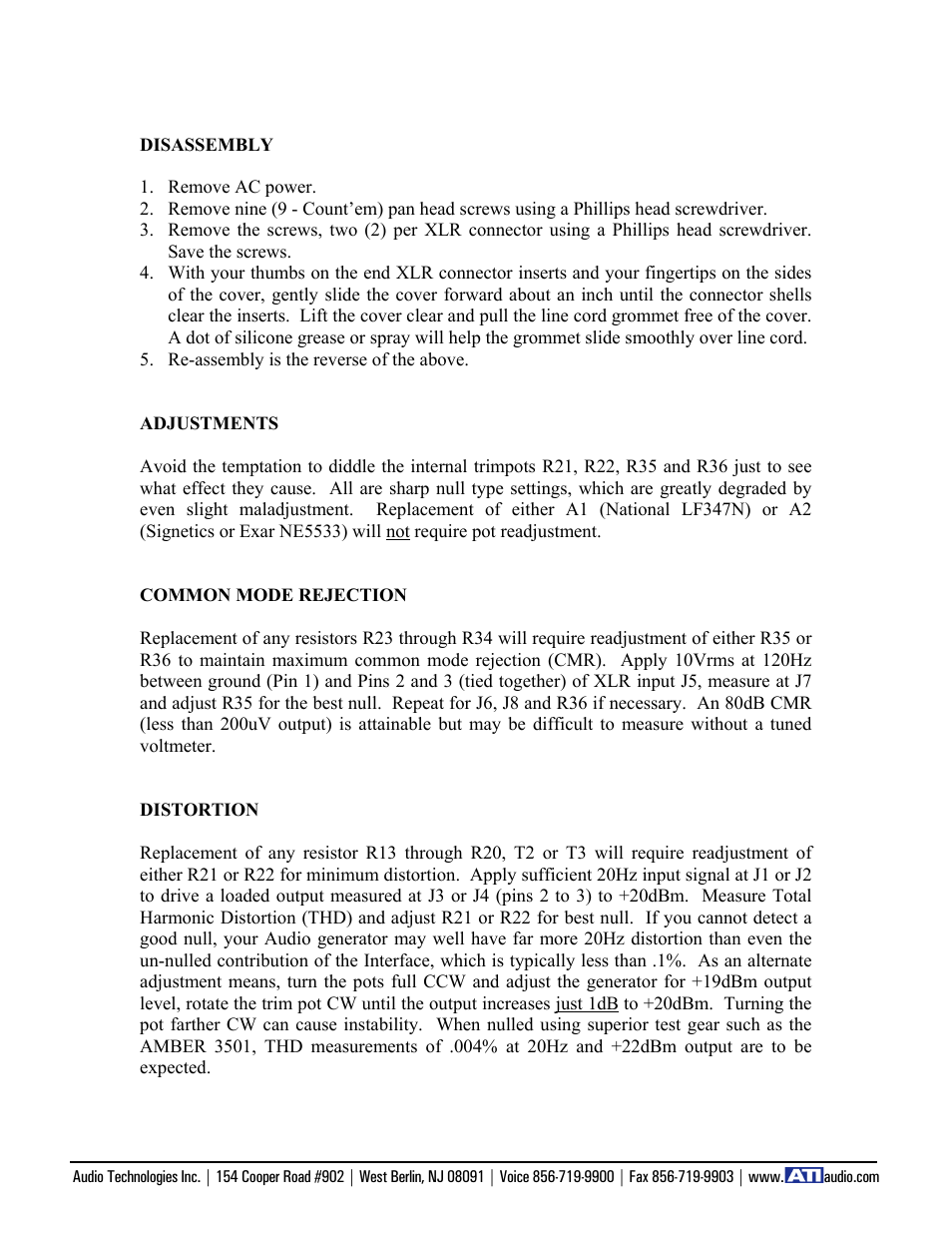 ATI Audio DP100 User Manual | Page 5 / 7