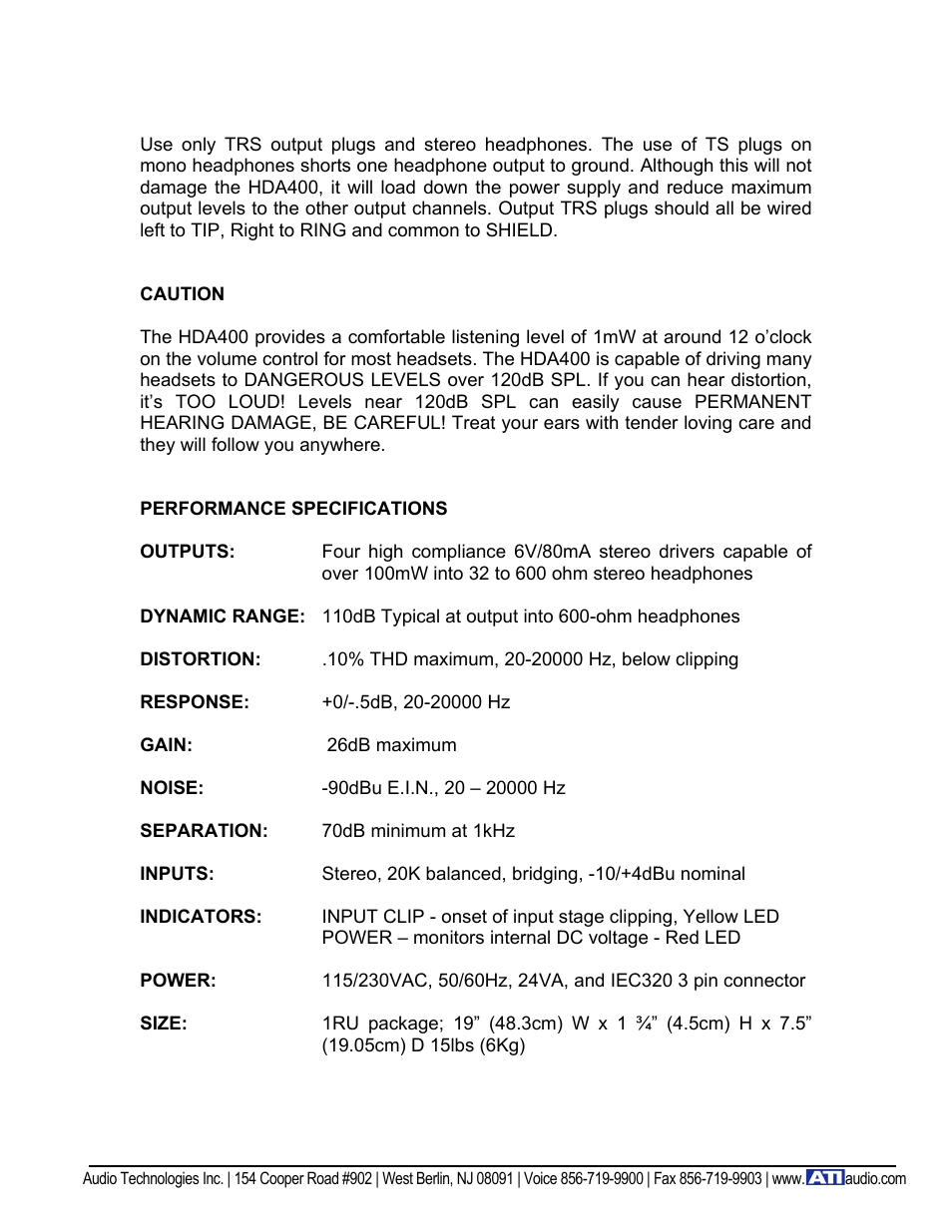 ATI Audio HDA400 User Manual | Page 3 / 3