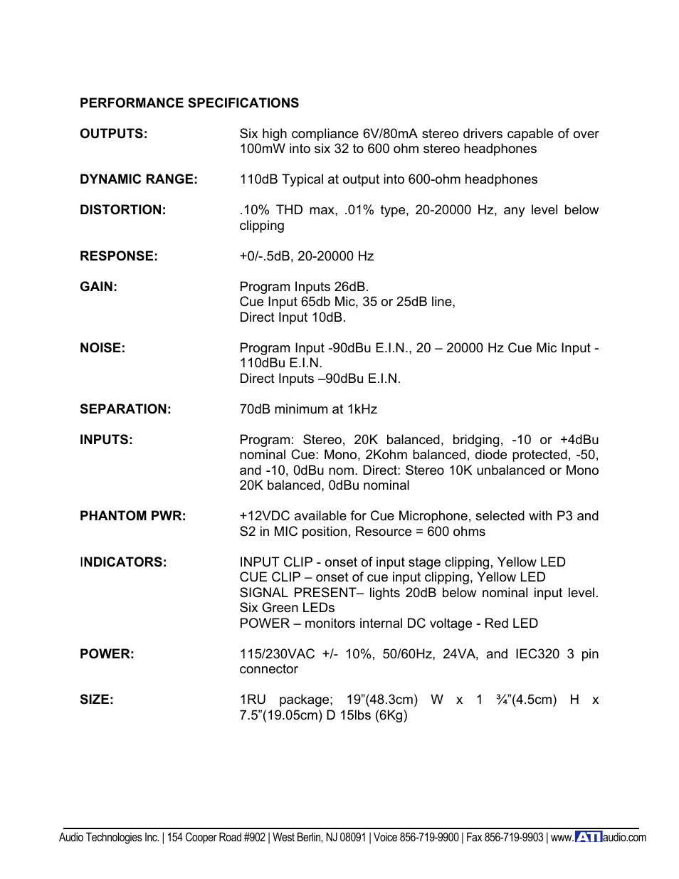 ATI Audio HDA600 User Manual | Page 4 / 4